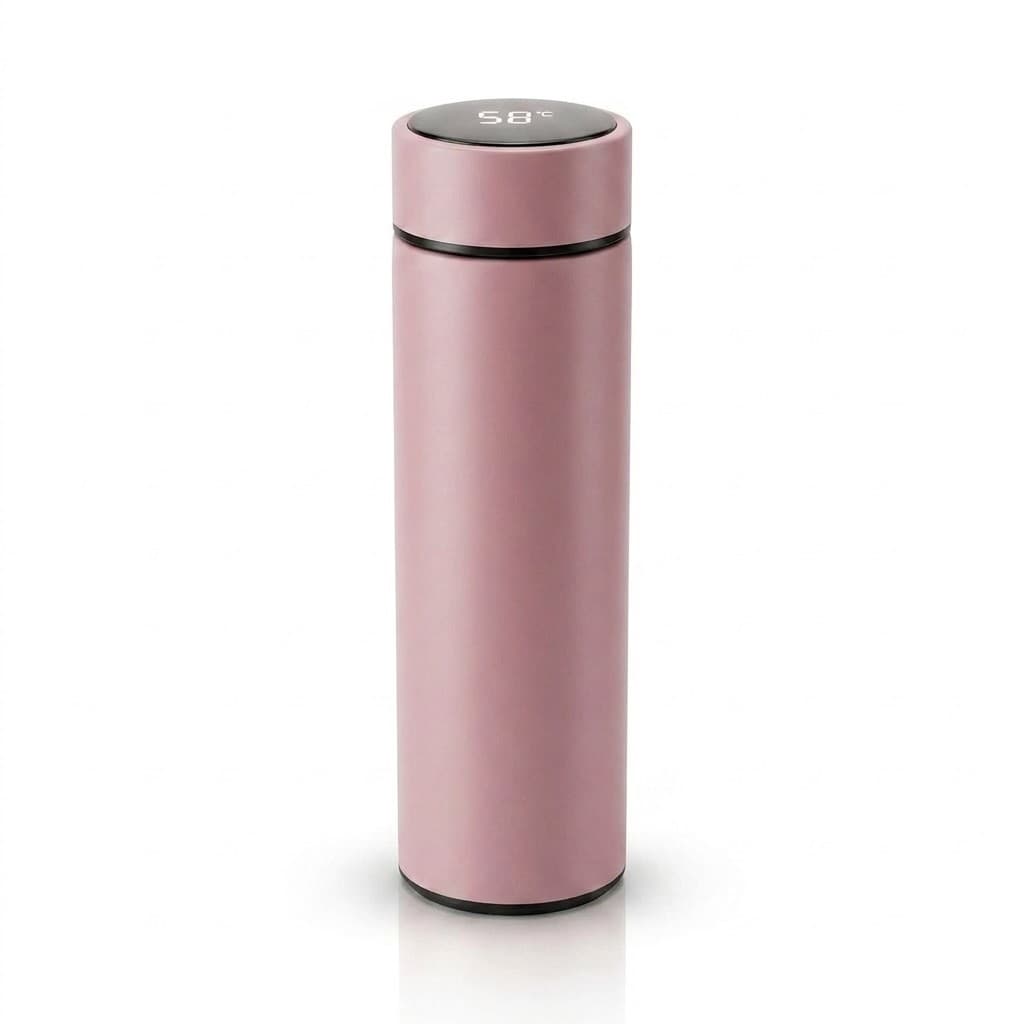 Garrafa Térmica Inox 500ml Visor Digital LED Inteligente Com Sensor De Temperatura