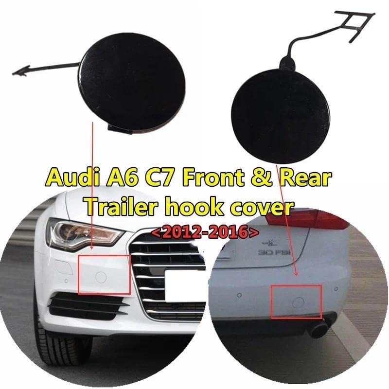 Original Carro Amortecedor Traseiro Dianteiro Gancho De Reboque Capa Para Audi-A6 C7 2012-2016 2018 C7PA Primer-ed 4F080