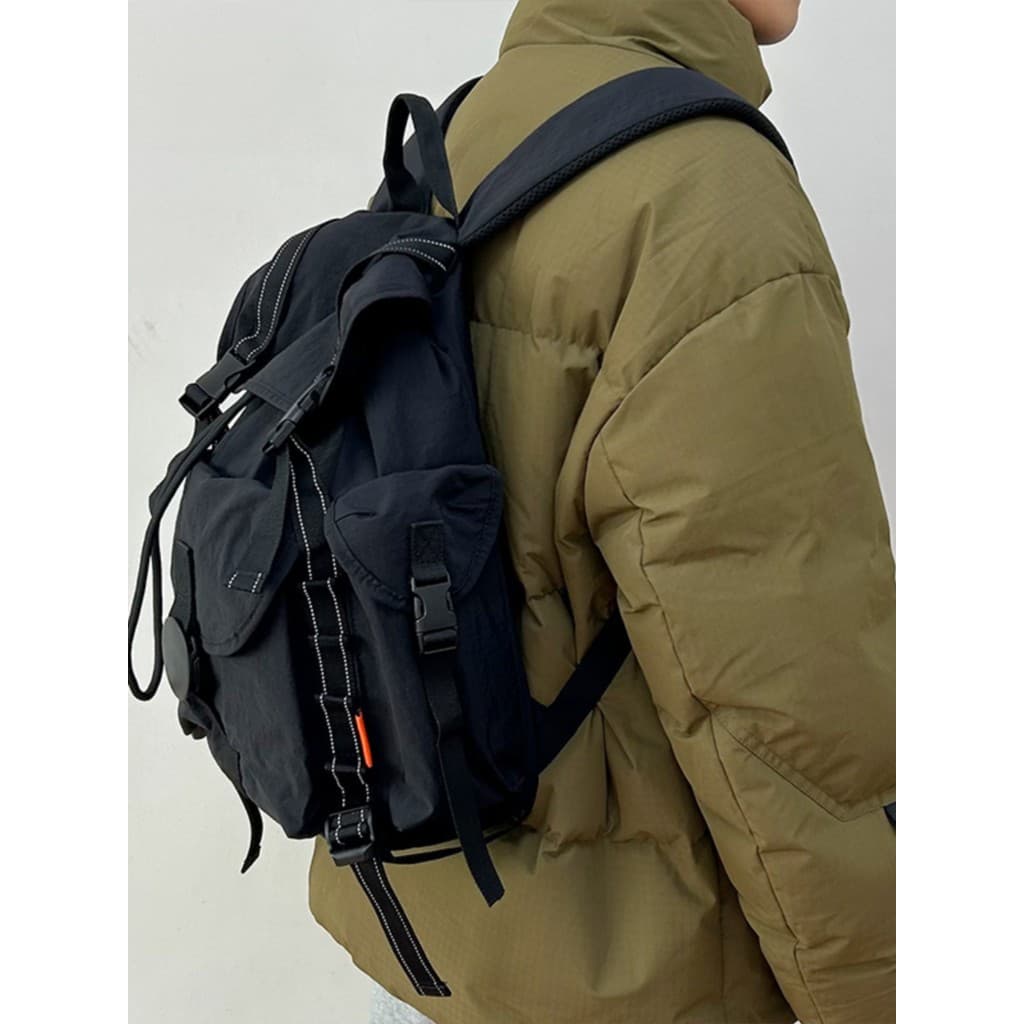 Saco de viagem com cordão aba mochila masculina ensino médio júnior estudante universitário feminino mochila personalida