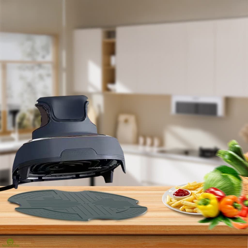 Tapete De Silicone Resistente Ao Calor-Compatível Com Acessório De Cozinha De Vidro Para Fritadeira Ninja Crispi Air