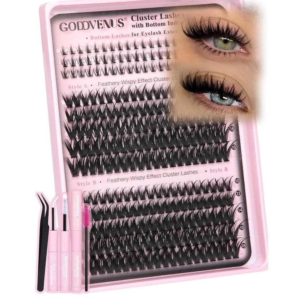 Conjunto de Cílios Postiços em Cluster, Conjunto de Extensão de Cílios, Cílios Postiços em Cluster, Conjunto de Extensão