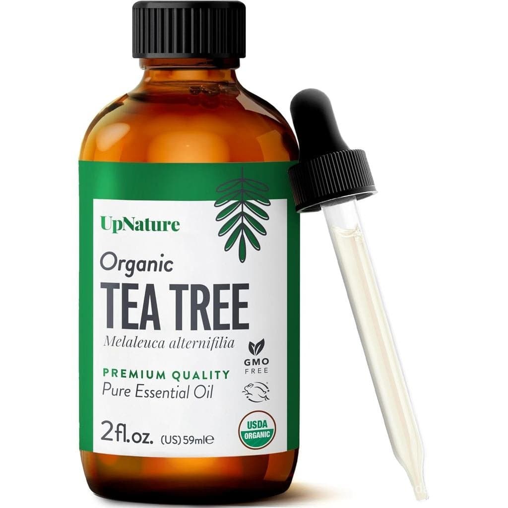 Óleo de Tea Tree UpNature - Óleos Essenciais de Tea Tree 100% Puros, Certificados pelo USDA como Orgânicos, para Pele, C