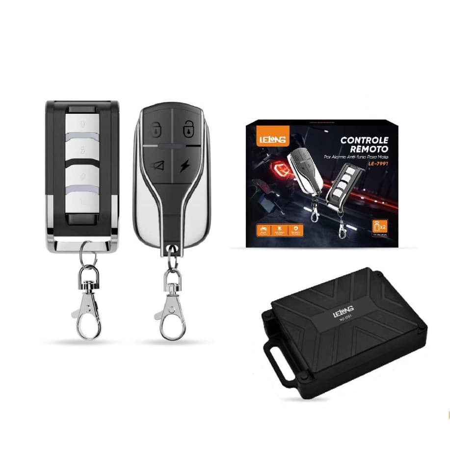 Alarme Antifurto Para Moto Partida 2 Controle Corta Corrente