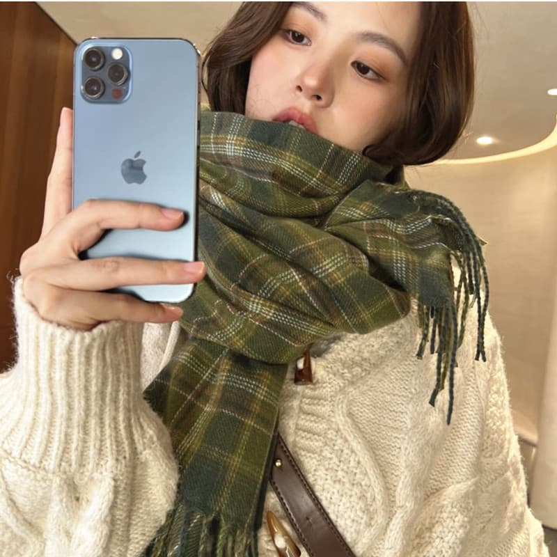 Inverno longo xadrez cachecol outono inverno casal xale Retro All-Match estudante imitação Cashmere quente xadrez cachec