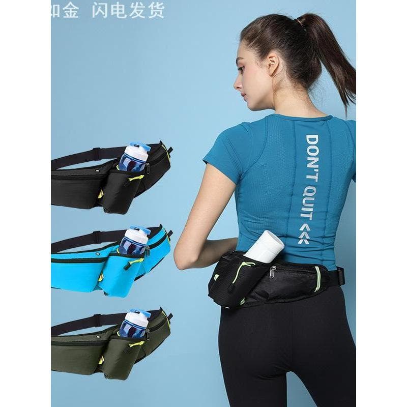 Bolsa de cintura esportiva masculina feminina multifuncional garrafa de água bolsa de cintura maratona corrida bolsa de