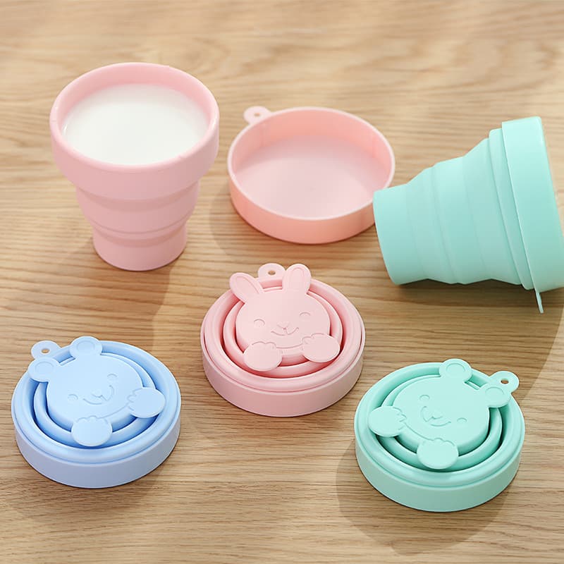 Copo de água dobrável pode conter água fervente copo de Silicone retrátil copo de água grande capacidade dobrável copo d