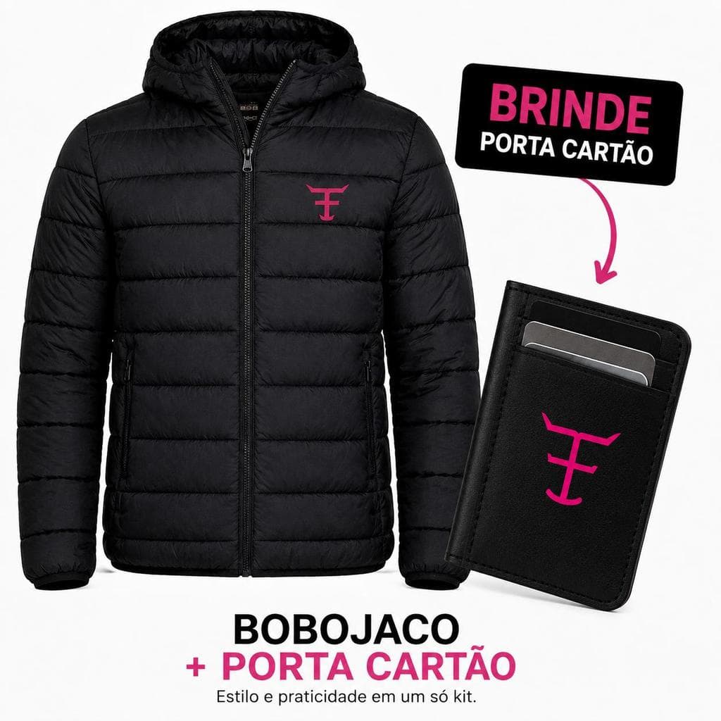 Jaqueta Bobojaco Country "TexasFarm" Rosa Lateral Rodeio Corta Vento Nylon  Reforçada Inverno + BRINDE
