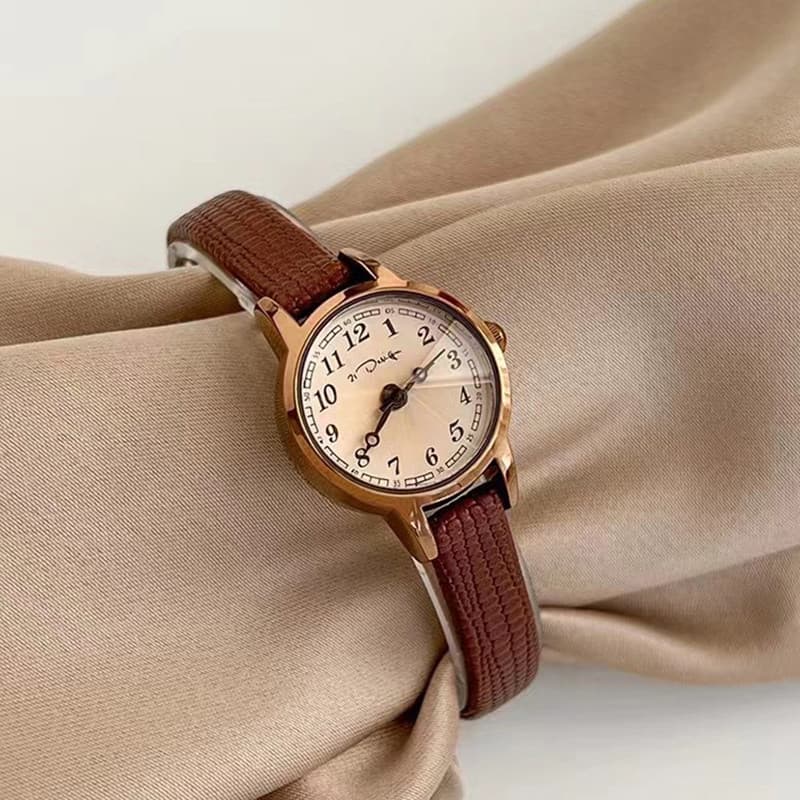 Relógio Retro feminino estudantes do ensino médio exame mecânico dedicado silencioso à prova dwaterproof água ins estilo
