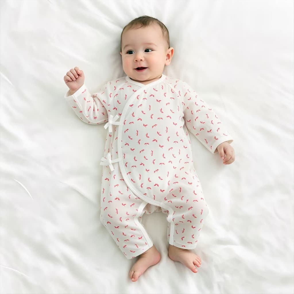 0-junho roupas para recém-nascidos roupas de verão macacão longo verão estilo fino 3 bebê menina monge roupas