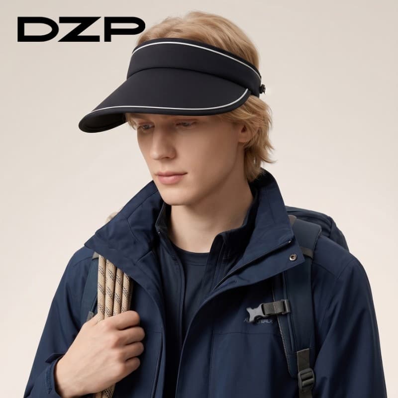 DZP Linha Minimalista Oco Cartola Masculina Estilo Japonês Estilo Esportivo Anti-UV Chapéu de Sol para Viagem Diária