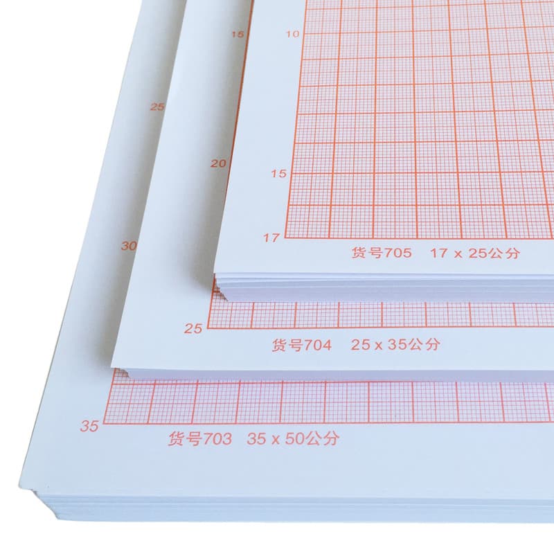 Economize mais frete grátis papel de cálculo A4 papel de grade A3 papel coordenado A0 papel de grade A1 A2 laranja verme