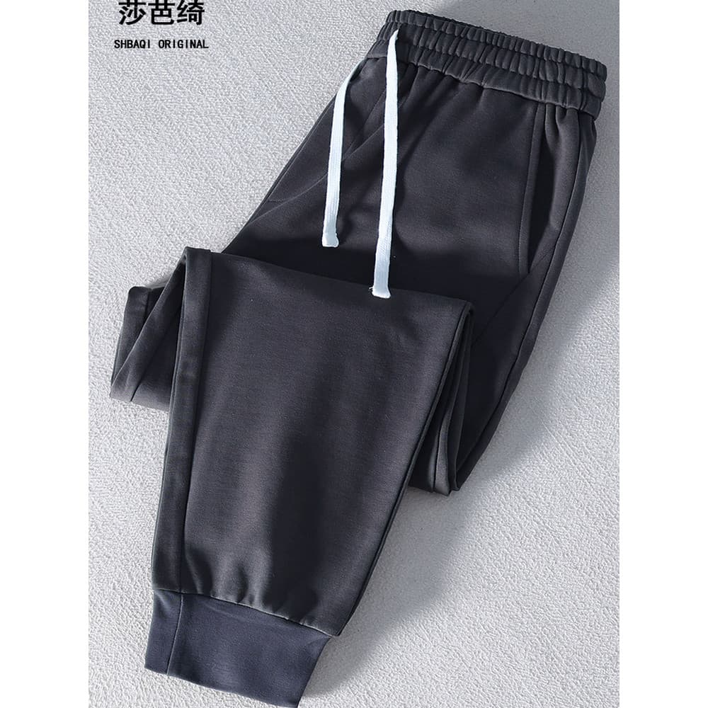 Sabaqi outono inverno novo estilo solto-gravata-perna esportes Sweatpants masculino meninos outono inverno engrossar
