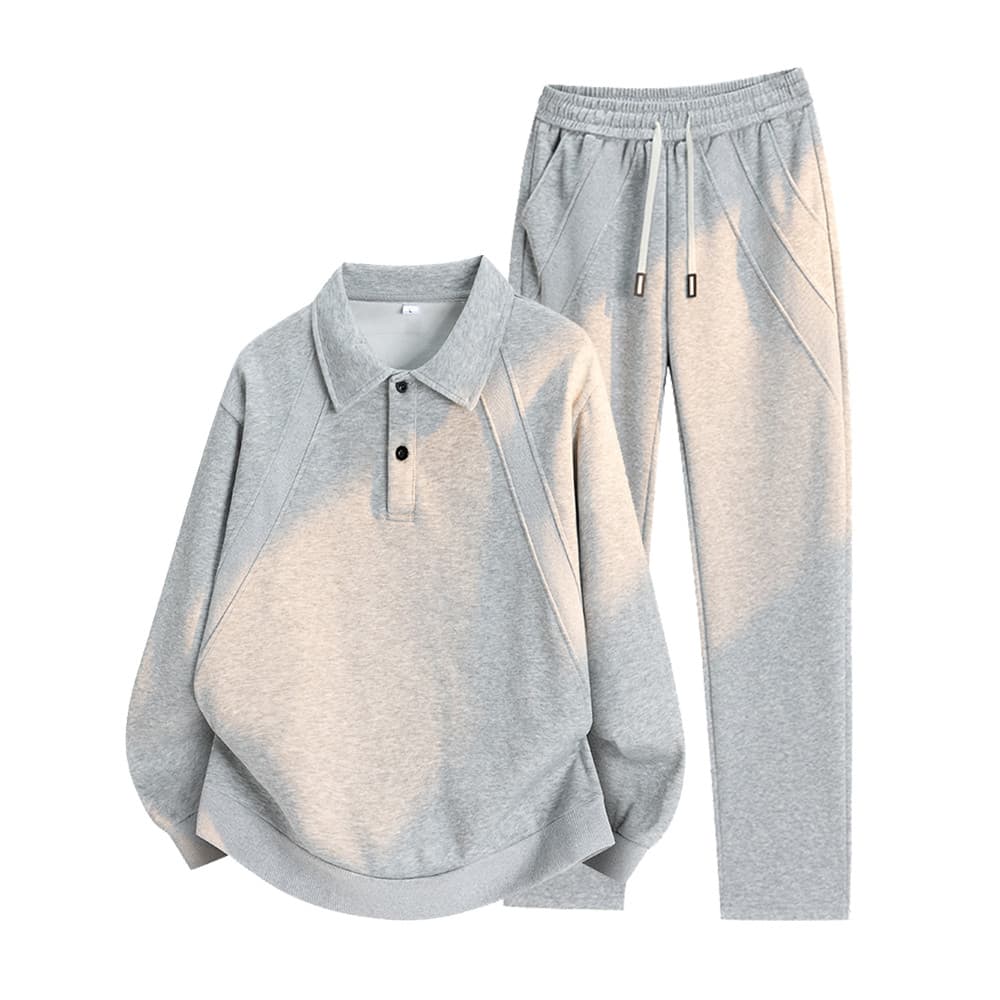 Primavera outono estilo High-End Casual terno esportivo masculino all-match pulôver de manga comprida solto all-match mo