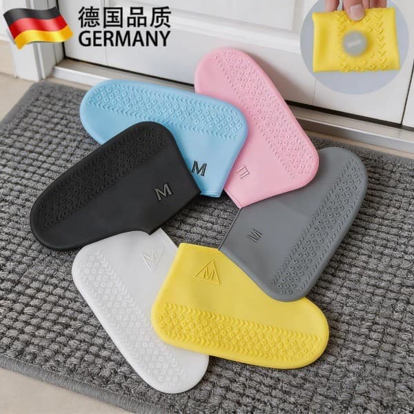 Adulto masculino feminino engrossado Silicone à prova dwaterproof água dia chuvoso chuva sapato capa antiderrapante resi