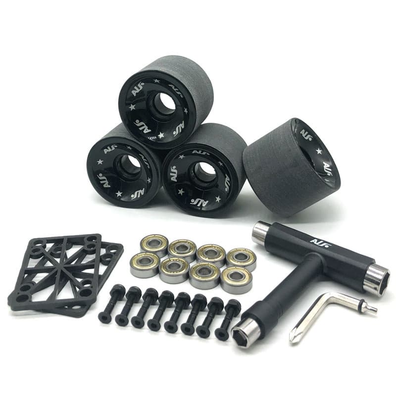 Roda De Poliuretano De Alta Elasticidade Para Skate 70 * 51 Mm Com Conjunto De Acessórios De Rolamento