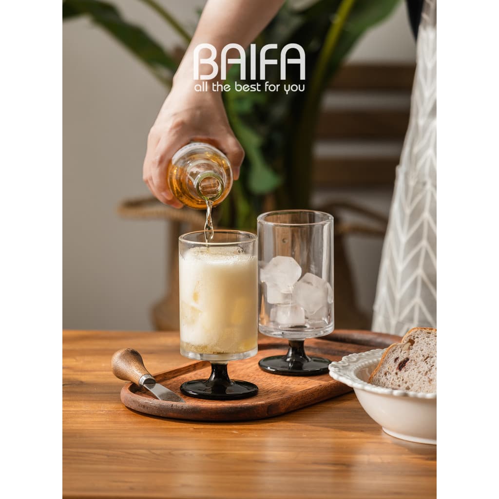 Cálice reto criativo nicho de vidro suco vidro ins estilo copo de vinho tinto High-End atmosfera sensação bolha vidro de