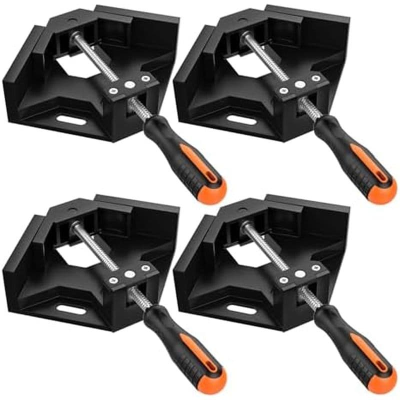 Braçadeira De Ângulo Reto , Housolution [4 PACK] Alça Única 90 ° Canto De Liga De Alumínio , Braçadeiras Para Mandíbula
