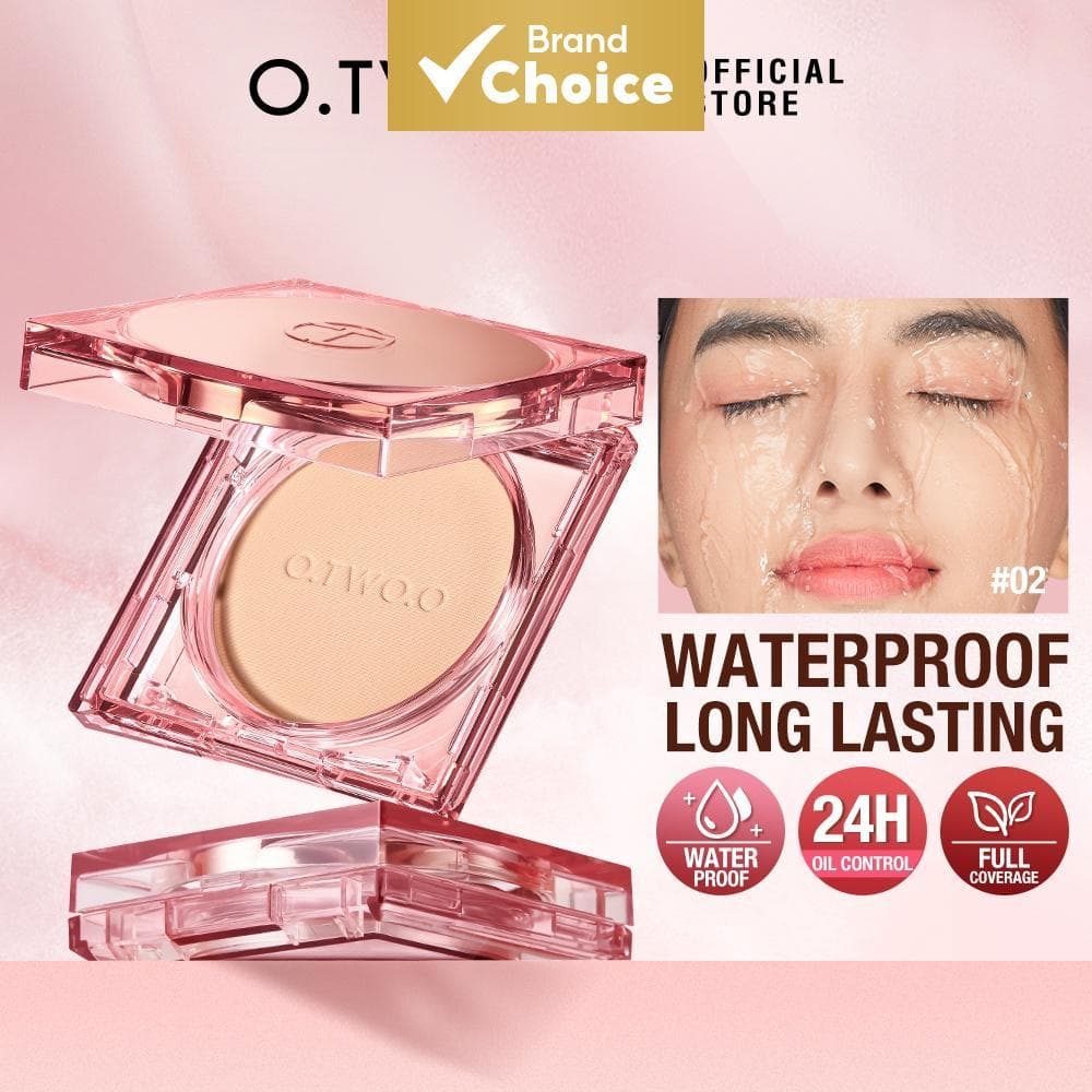 Pó Facial À Prova D'água O.TWO.O-24 Horas De Longa Duração , Cobertura Completa , Acabamento Fosco Impecável-Base Com Es