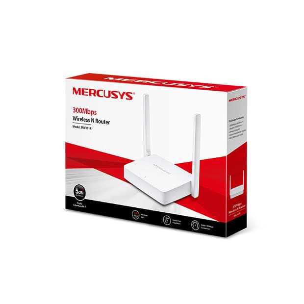 Roteador Wifi Mercusys Mw301r N300 300mbps 2 Antenas