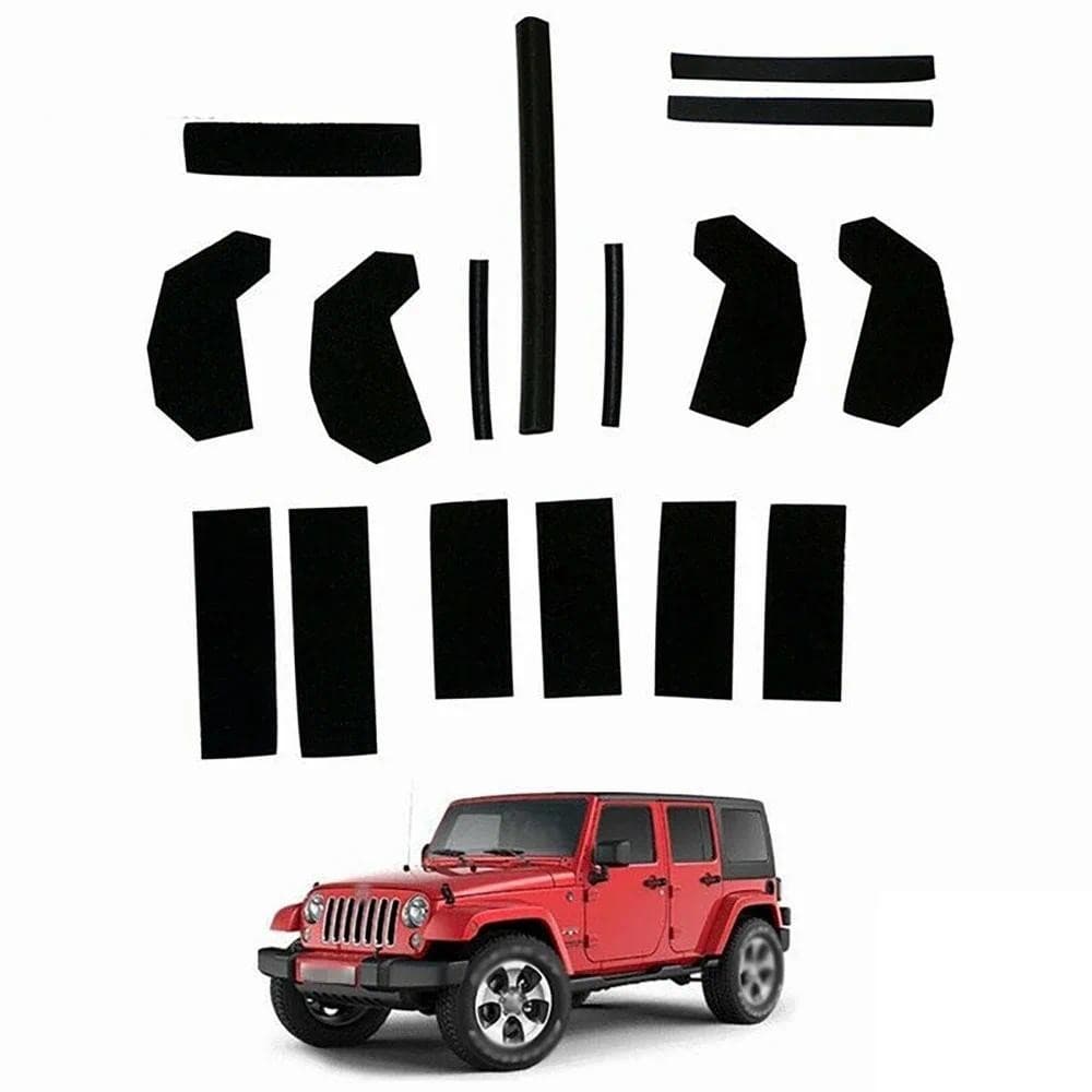Kit De Vedação De Tampa Removível Para Reparo Superior Rígido De 17 Peças Conjunto Bloqueador De Espuma OE : 68026937AB
