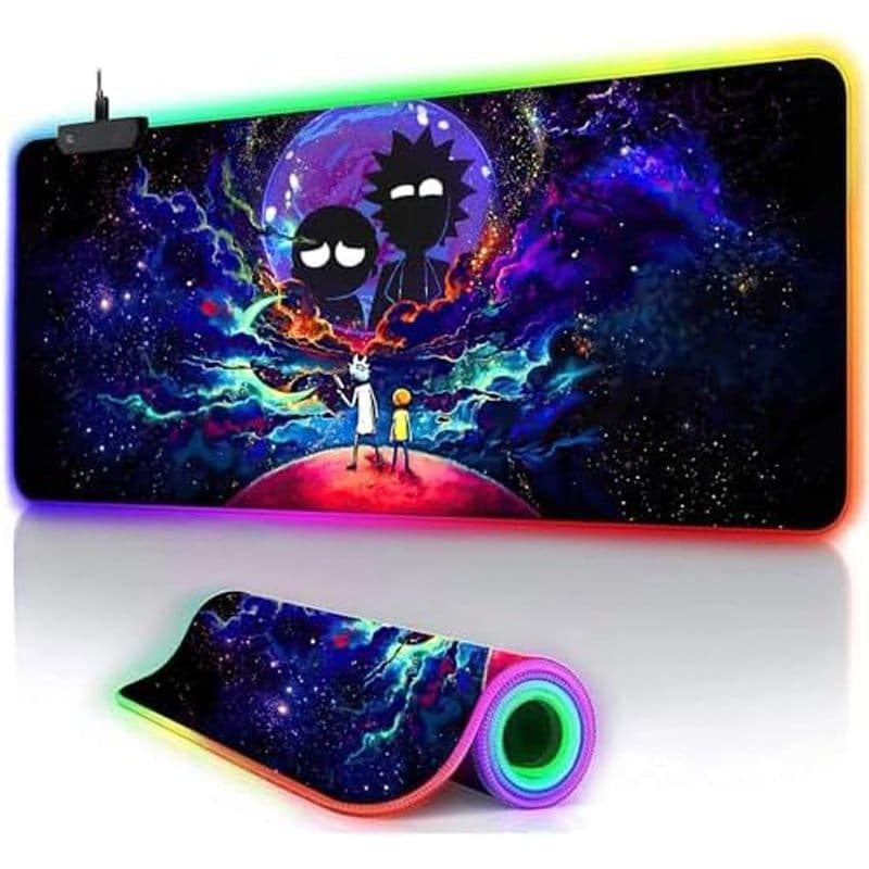 Tapete De Rato Grande Para Jogos Anime Night Sky Space Stars Mesa Personalizado , Mouse Pad Com Base De Borracha Antider