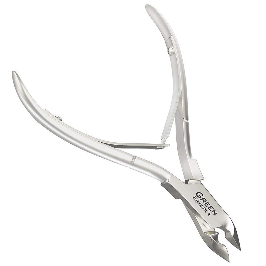 Cortador de Cutículas Profissional em Aço Inoxidável com Lâminas Afiadas, Ferramentas de Manicure com Mola Dupla para Cu