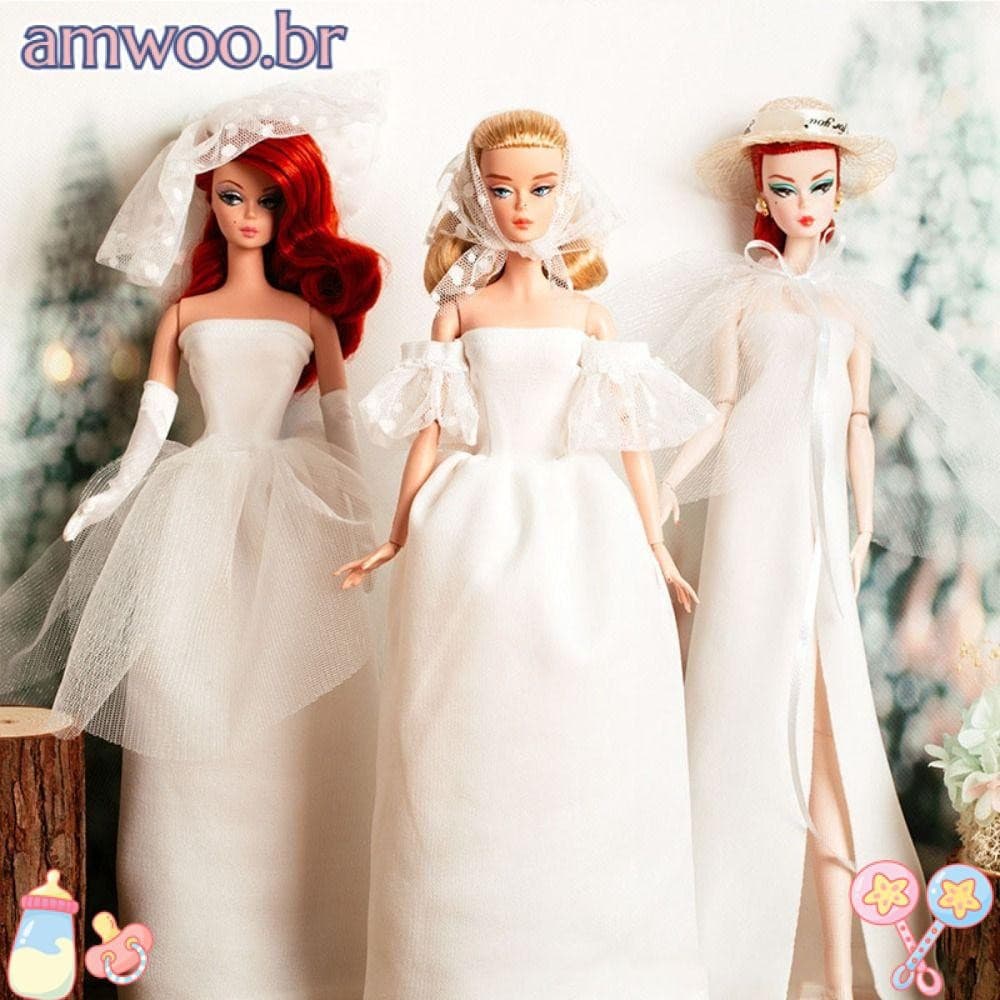 Roupa Luxuosa De Boneca AMWOO , Com Sapatos , Roupas Supermodelo Da Moda , Para De 30 ~ 32 Cm