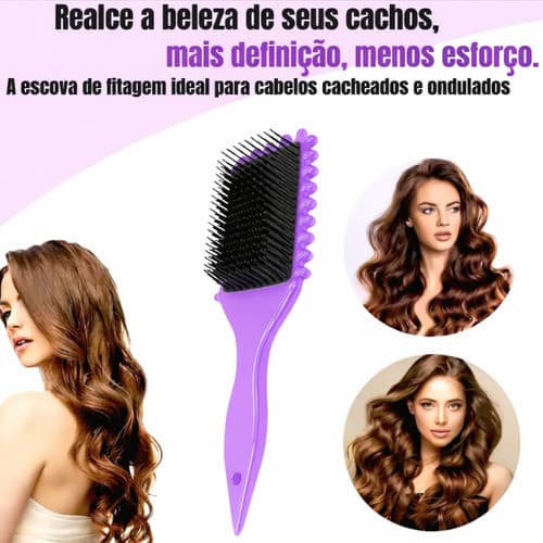 Escovas Fitagem Raquete Definidora Cabelo Modeladora