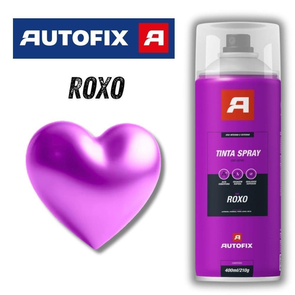 2 Tinta Spray Roxo Uso Geral  400ml – reparo imediato ok
