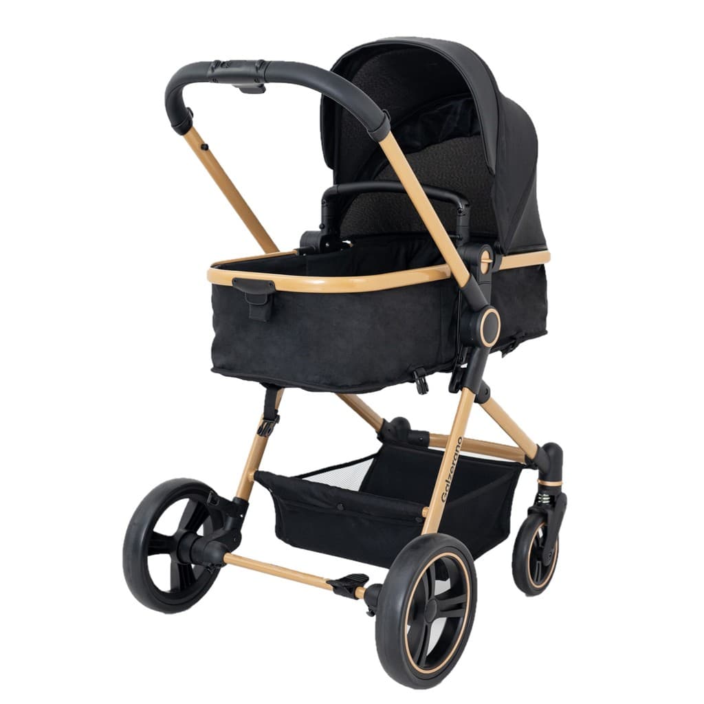 Carrinho De Bebê Ivy Gold G22 Berço Passeio E Moisés Galzerano Preto UV50