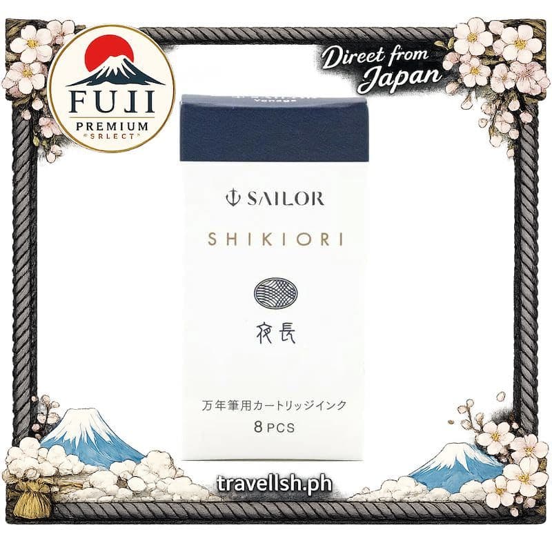 [Sailor] Cartuchos de Tinta para Caneta Tinteiro Shikiori à Base de Água 8 Unidades 【Direto do Japão】