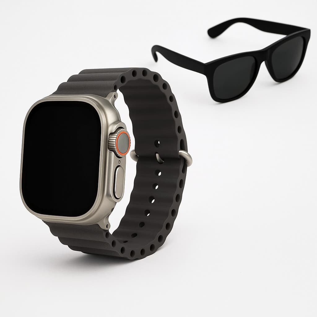 Kit Relógio Digital LED + Óculos de Sol UV400 Unissex Luxo Presente Masculino Feminin