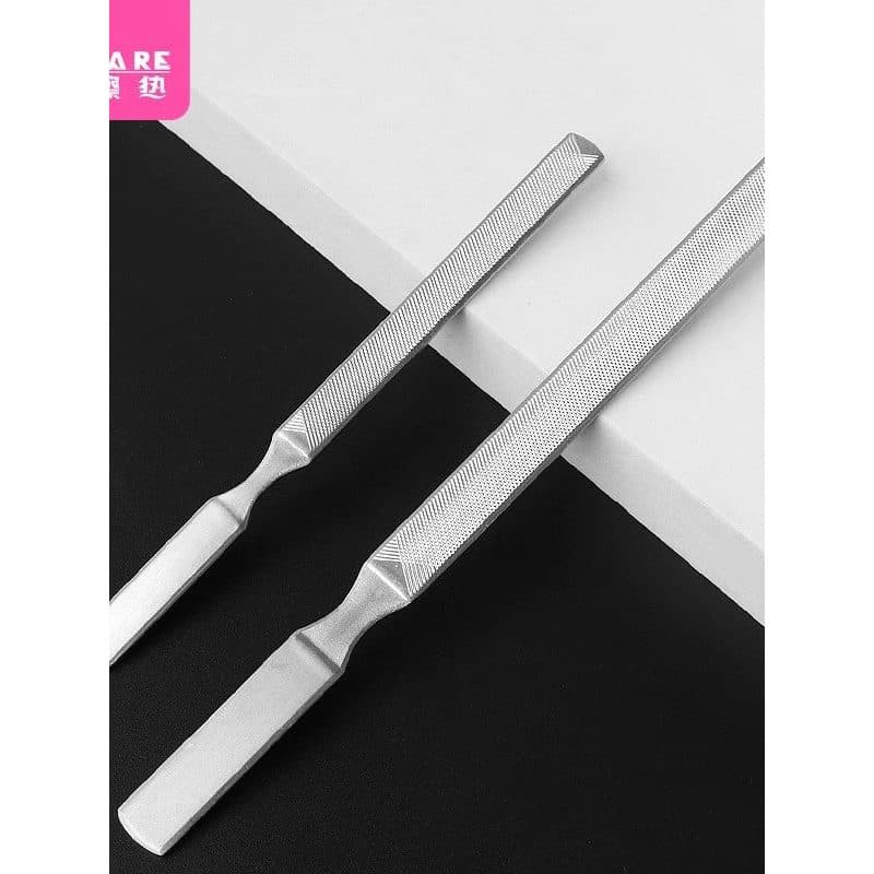 Lixa de unha/aço inoxidável D1pq808-fácil de usar ferramenta de Manicure reparação superfície do prego dupla face tira d