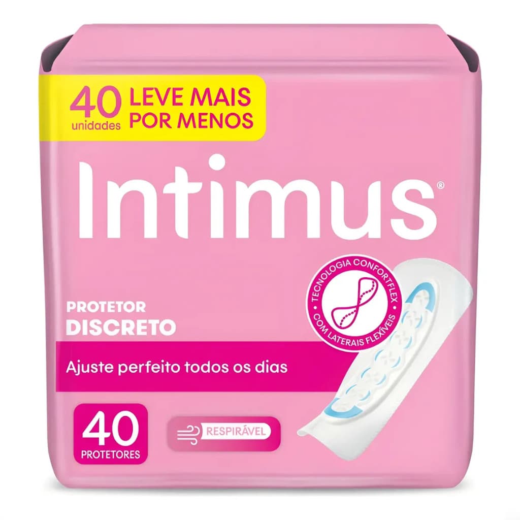ABSORVENTE PROTETOR INTIMUS DAYS S/ABAS FLEXIVEL C/40UN