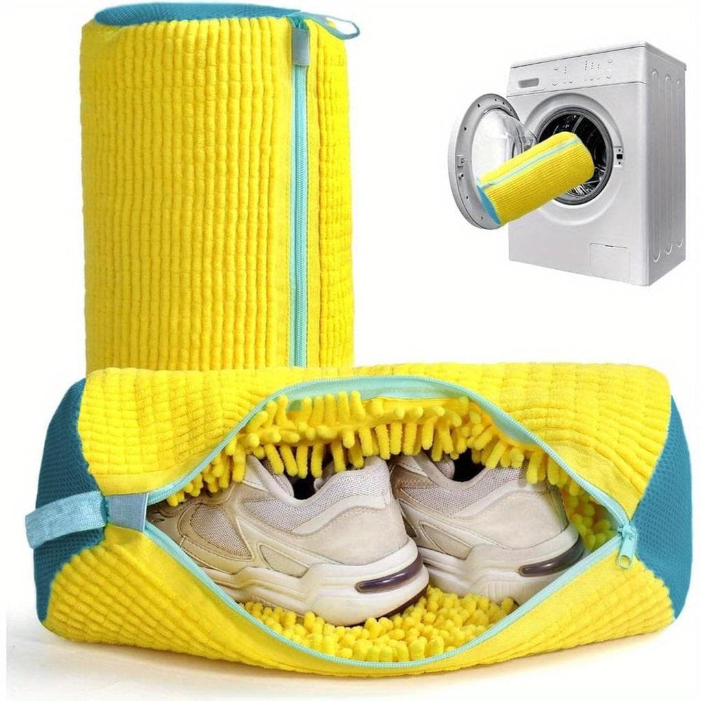 Saco para lavar sapatos, 1 unidade, saco durável com zíper para lavar sapatos, saco para guardar sapatos, organizador de