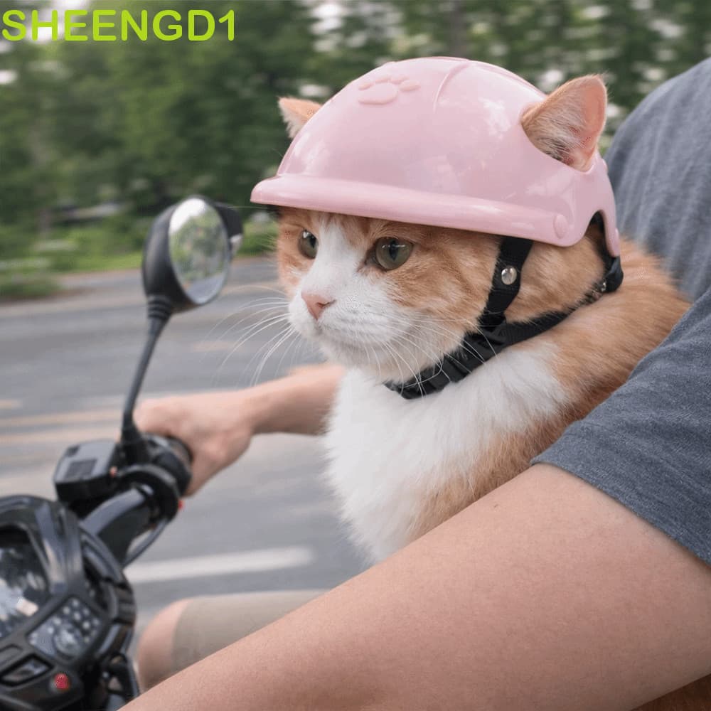 SHEENGD1 Capacete Para Animais De Estimação , Tapete De Esponja Resistente A Impactos , De Segurança Cães , Chapéu Duro