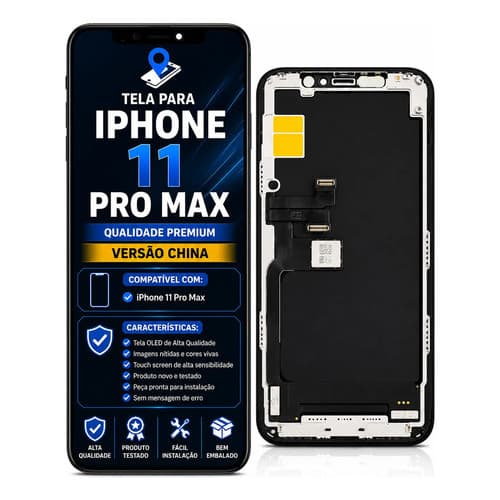 Tela Touch Display Frontal Iphone 11 Pro Max Oled Ou Lcd Jk -TELA NOVA