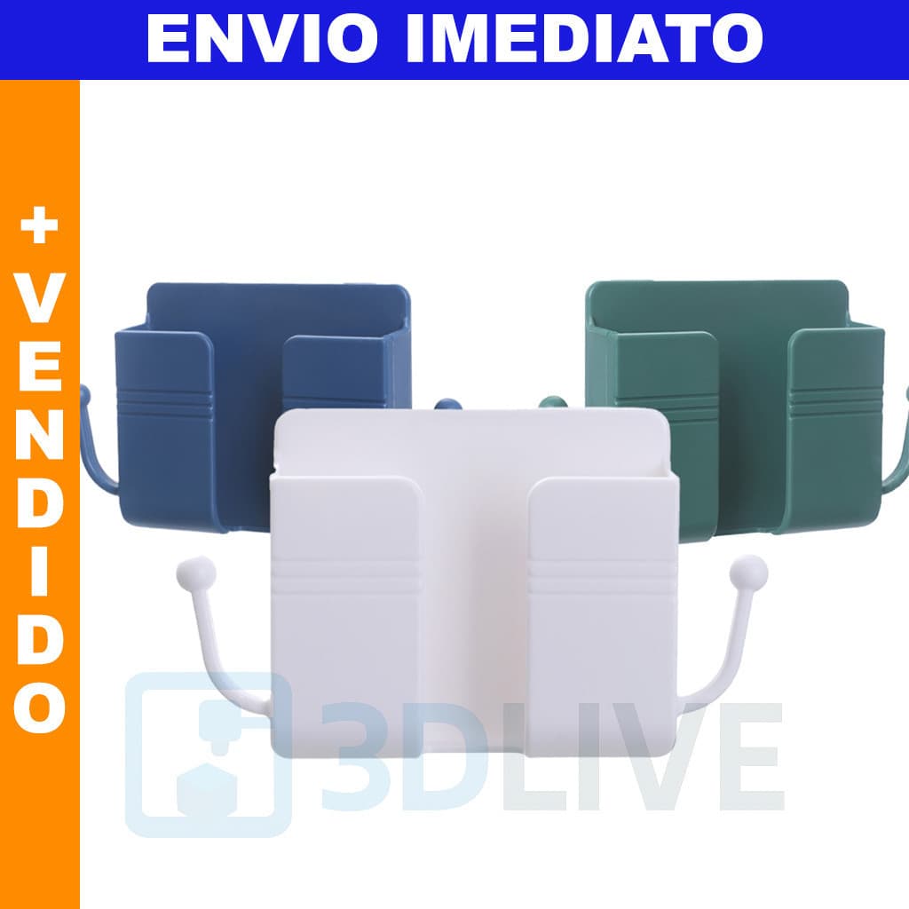 Suporte Adesivo Multiuso para Celular com Ganchos