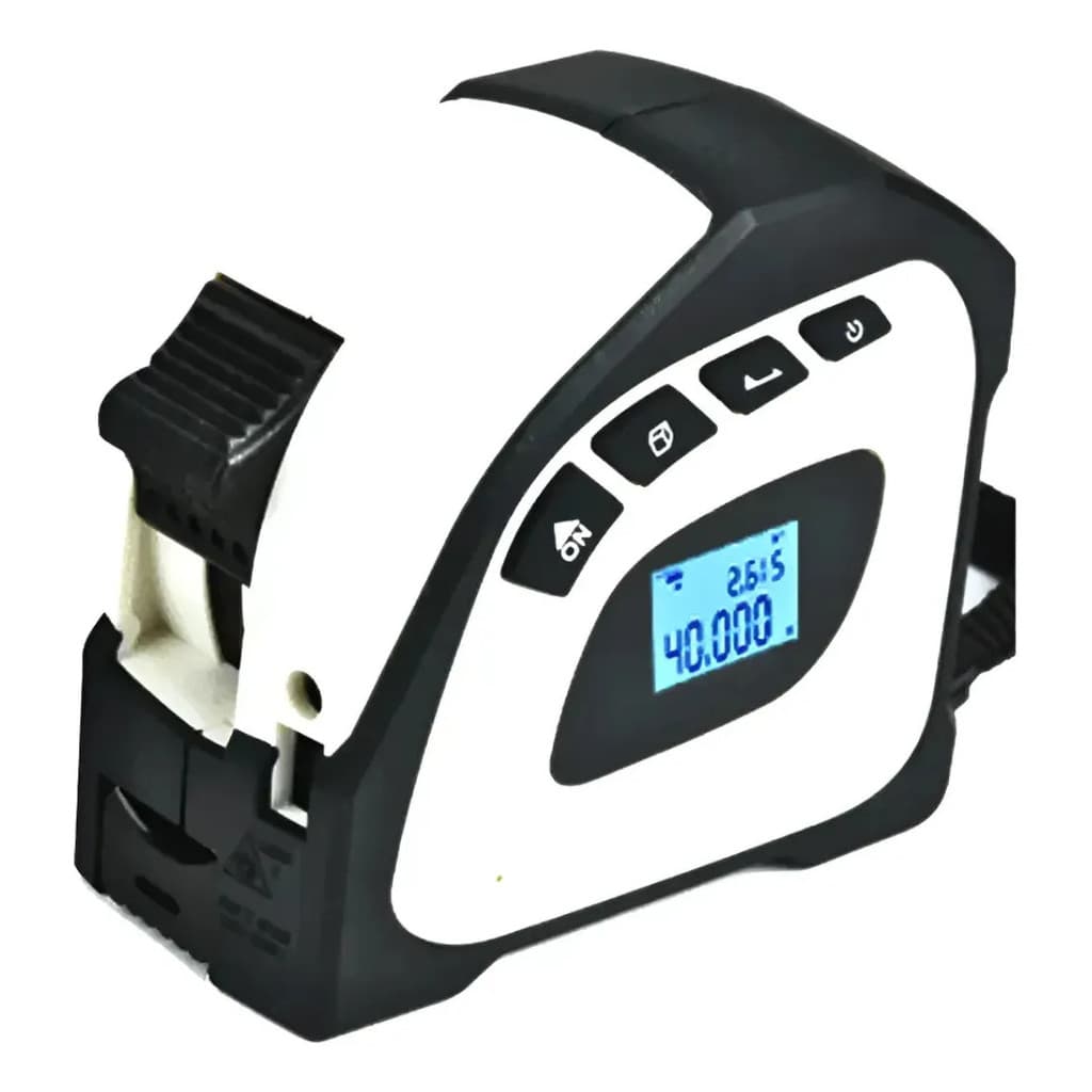 Trena  Laser 40m Fita Métrica 5m, Usb Recarregável Tela Lcd LV04