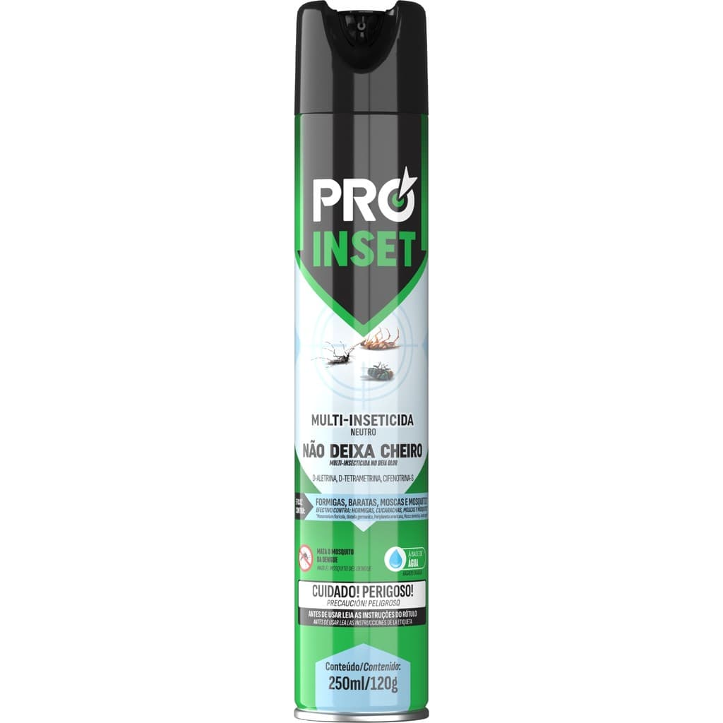 Multi-Inseticida Pro Inset Base D'Água 250ml Ação Total