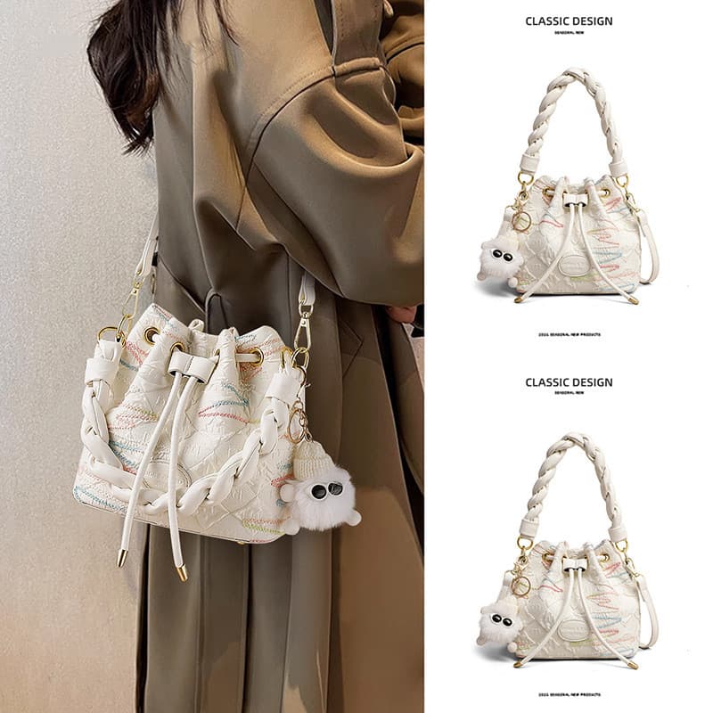Bolsa feminina novo estilo bolsa mensageiro bolsa feminina ombro High-End sentimento axilas Commuter balde saco