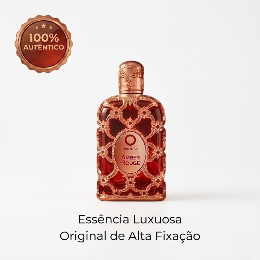 Perfume Árabe Orientica Amber Rouge 80ml Original Feminino Luxo Frasco Metálico Vermelho Pronta Entrega Envio Rápido