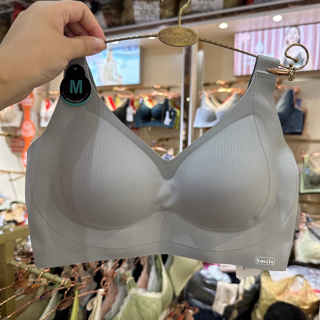Daixuanna 8822 roupa íntima esportiva listrada de alta elasticidade, não magnética, brilhante, sem costura, suporte maci