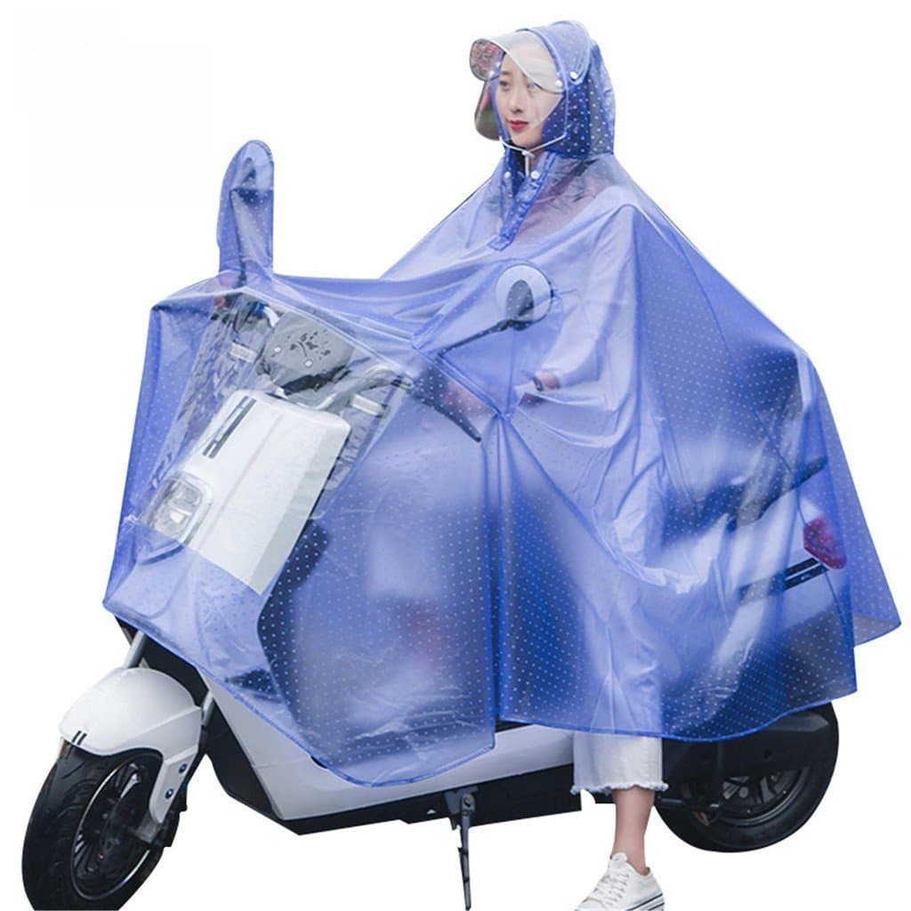 Transparent Windproof Waterproof Single Double Raincoat for Bicycle and Motorcycle GMLC