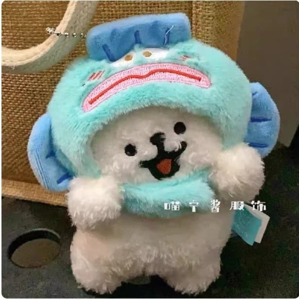 Linha filhote de cachorro pingente boneca de pelúcia jóias casal mochila pingente presente cão bonito dos desenhos anima