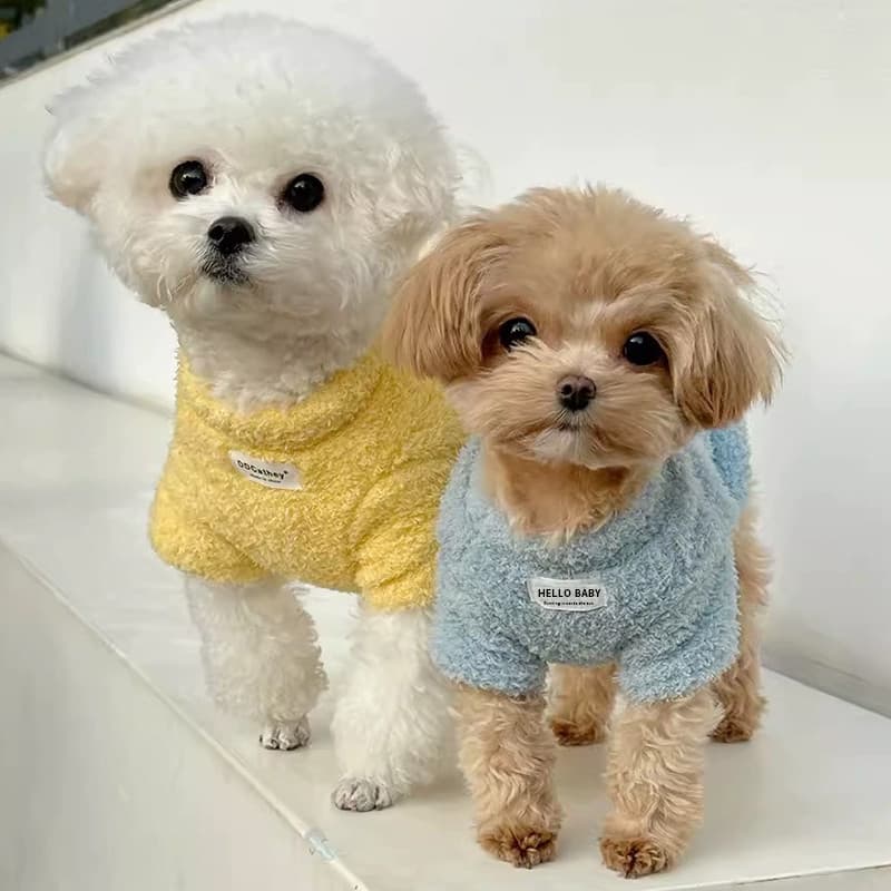 Ultra-pequeno corpo Yorkshire roupas especiais maltês filhote de cachorro tração algodão-acolchoado roupas outono invern