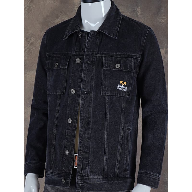 2026 novo estilo jaqueta jeans masculina primavera outono versão coreana na moda All-Match Casual macacão jaqueta roupas