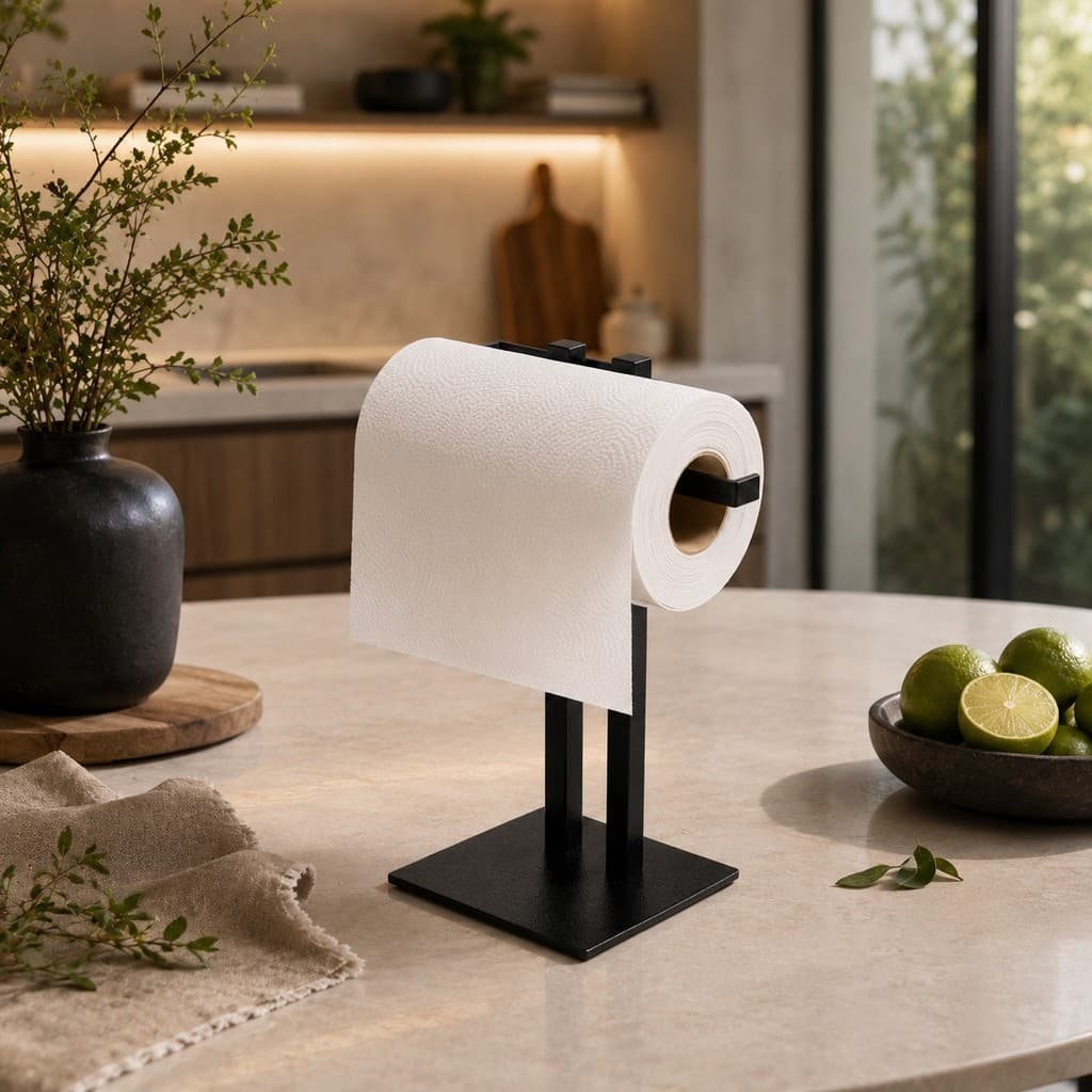 Suporte Porta Papel Toalha Porta Guardanapo De Mesa Para Cozinha