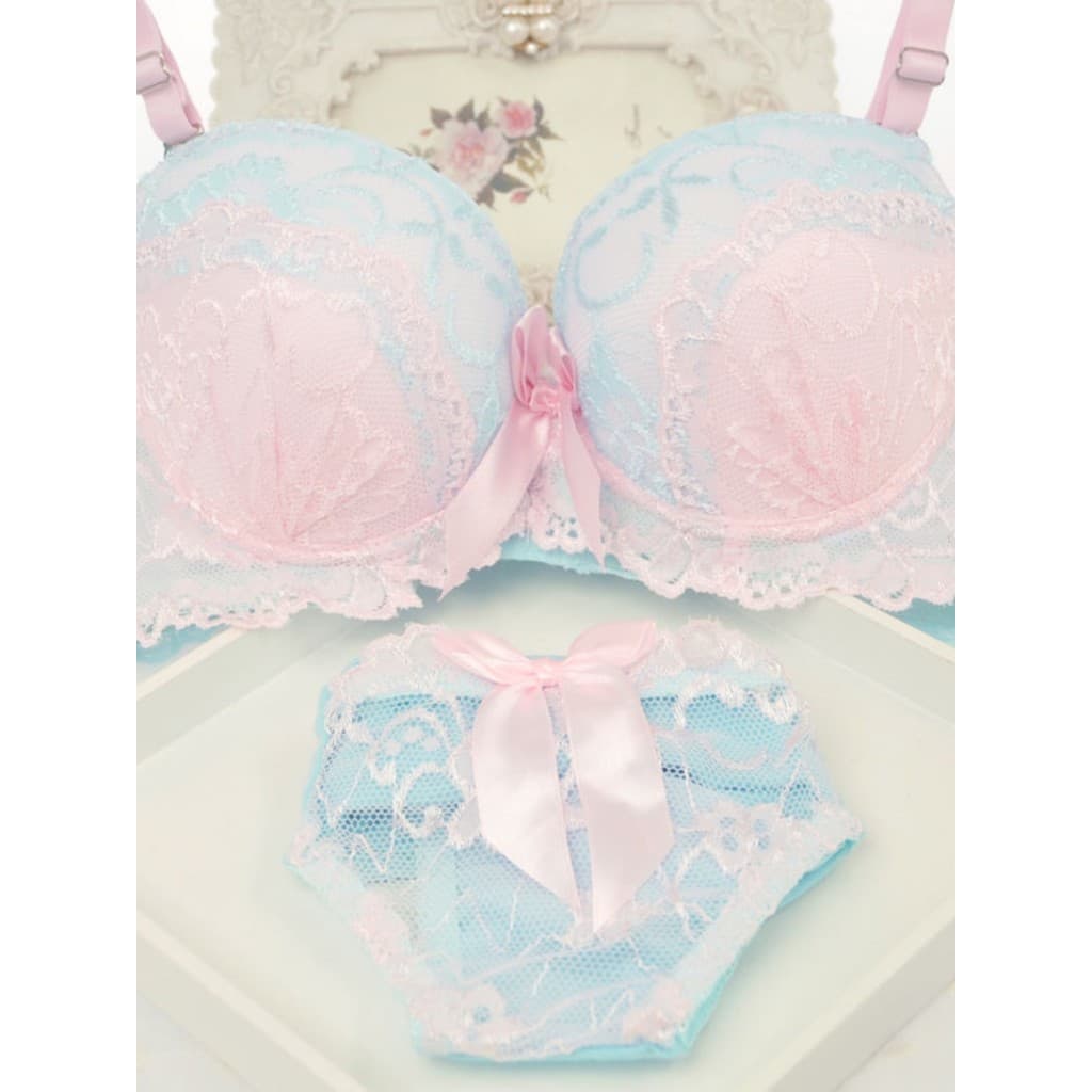 Japonês High School roupa interior feminino estudante conjunto de sutiã pequeno peito renda menina roupa interior femini