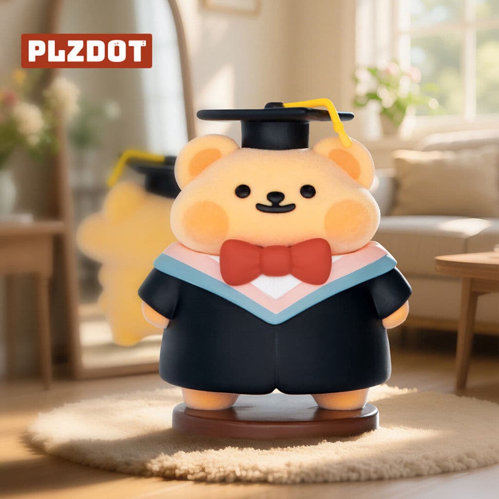 Autêntico Plzdot Little Bear Worm < Is This Like <Série mini Mystery Box Reunindo Decoração de mesa Mercadoria de jogo d